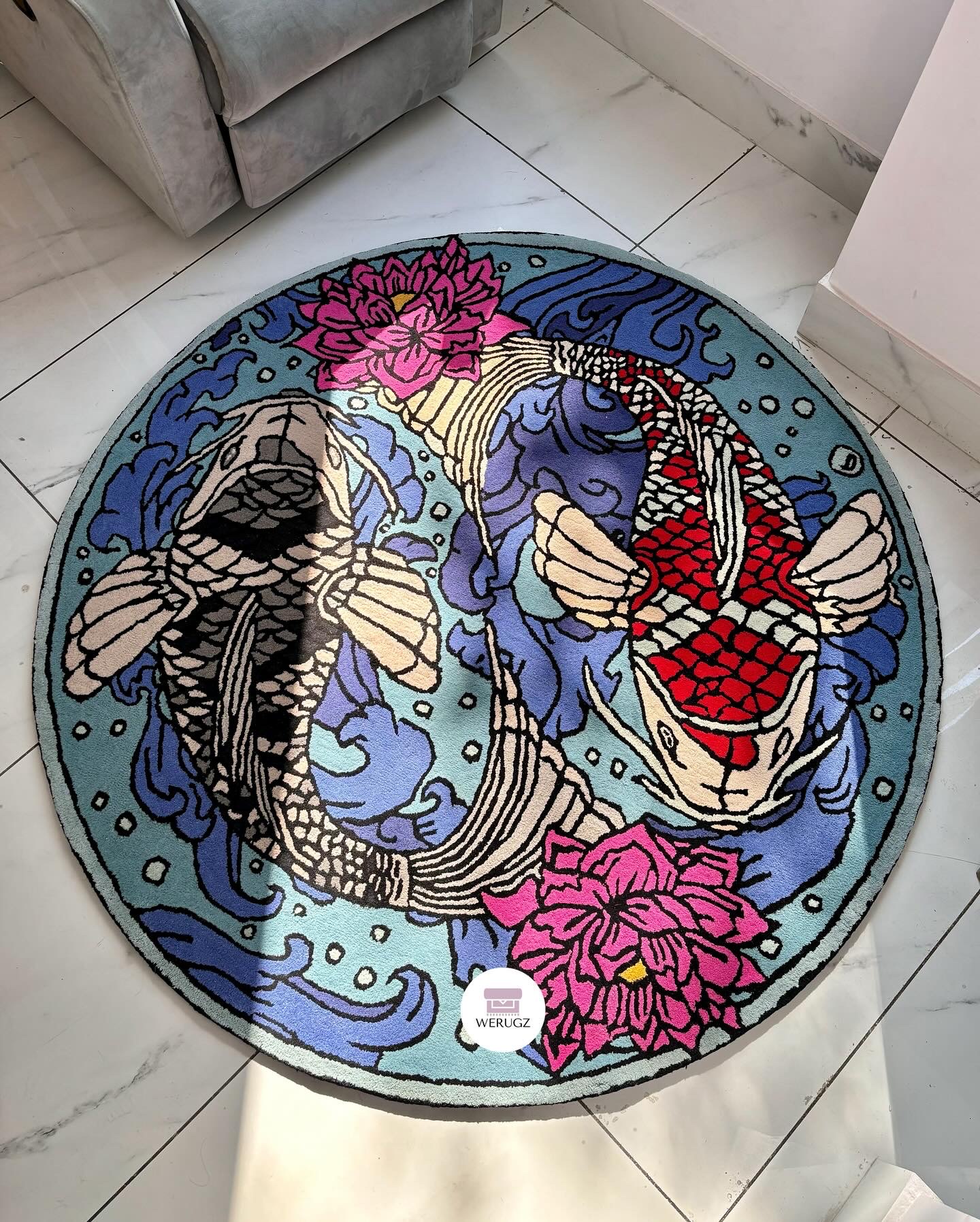 KOI FISH YIN YANG RUG WERUGZ