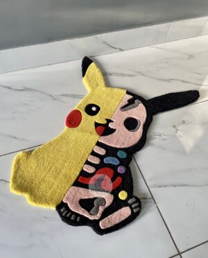 PIKACHU POKEMON SKELETON RUG BY WERUGZ